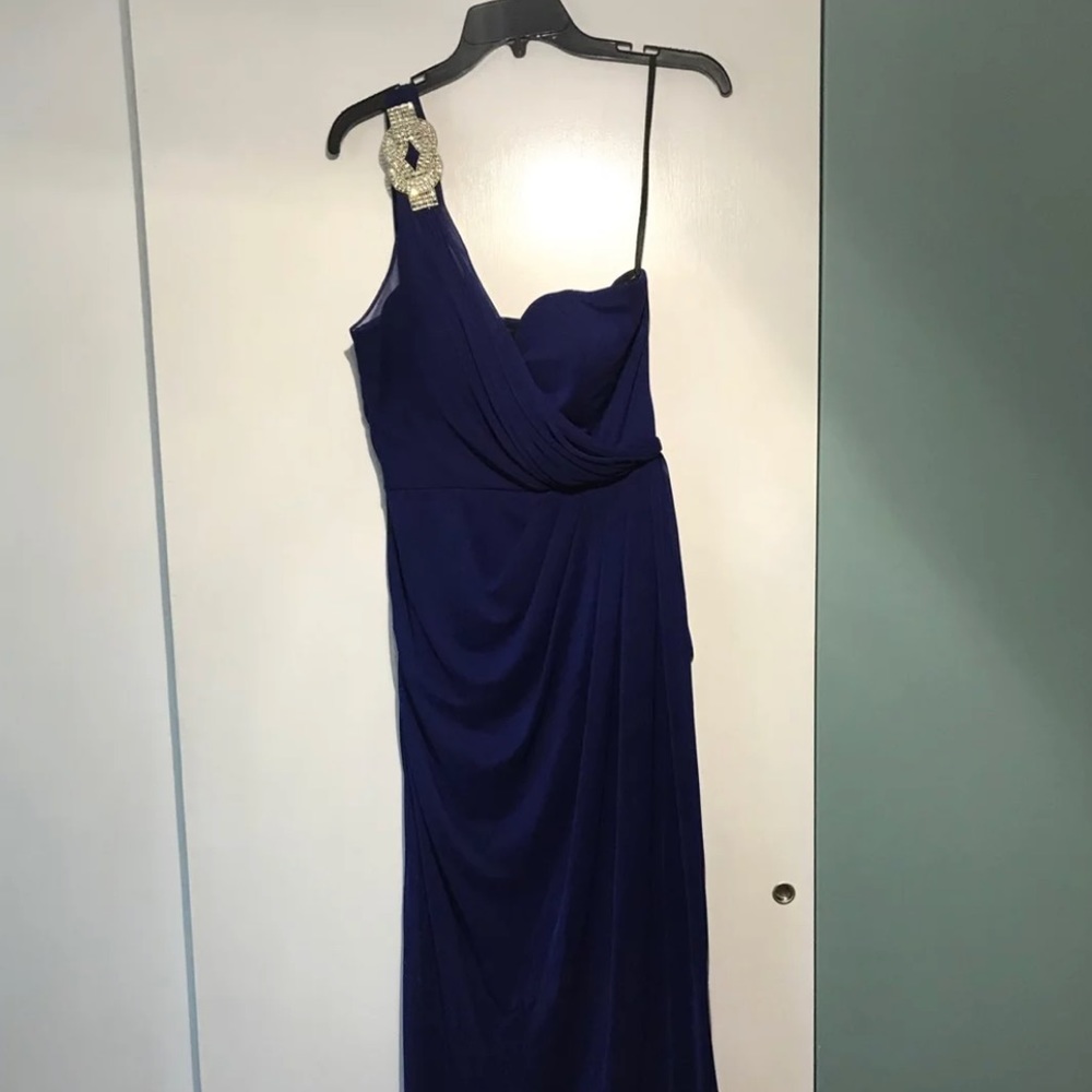 Royal Blue One Strap Prom Dress